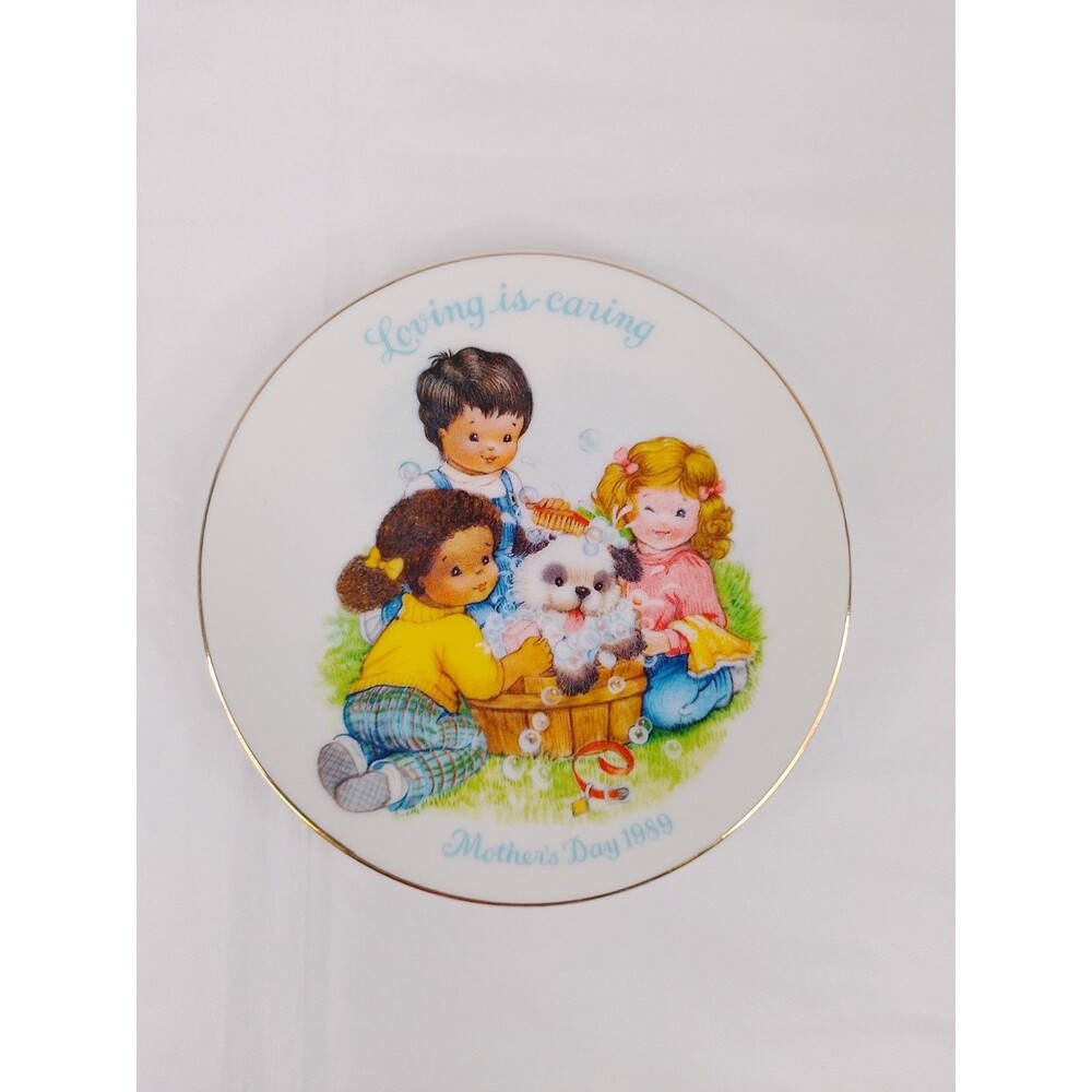 Vintage Avon Mother's Day Collector Plates 1989 or 1990 5" - Picture 2 of 2